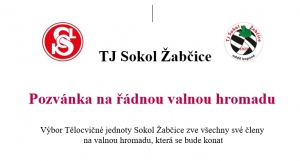 Valná hromada - sobota 9.3